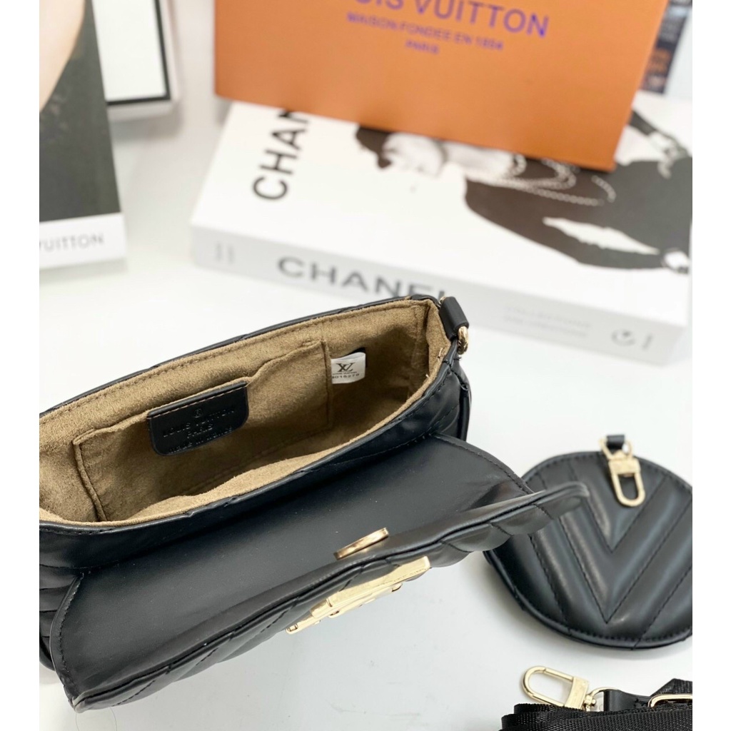 Túi đeo chéo LV kèm ví nhiều màu