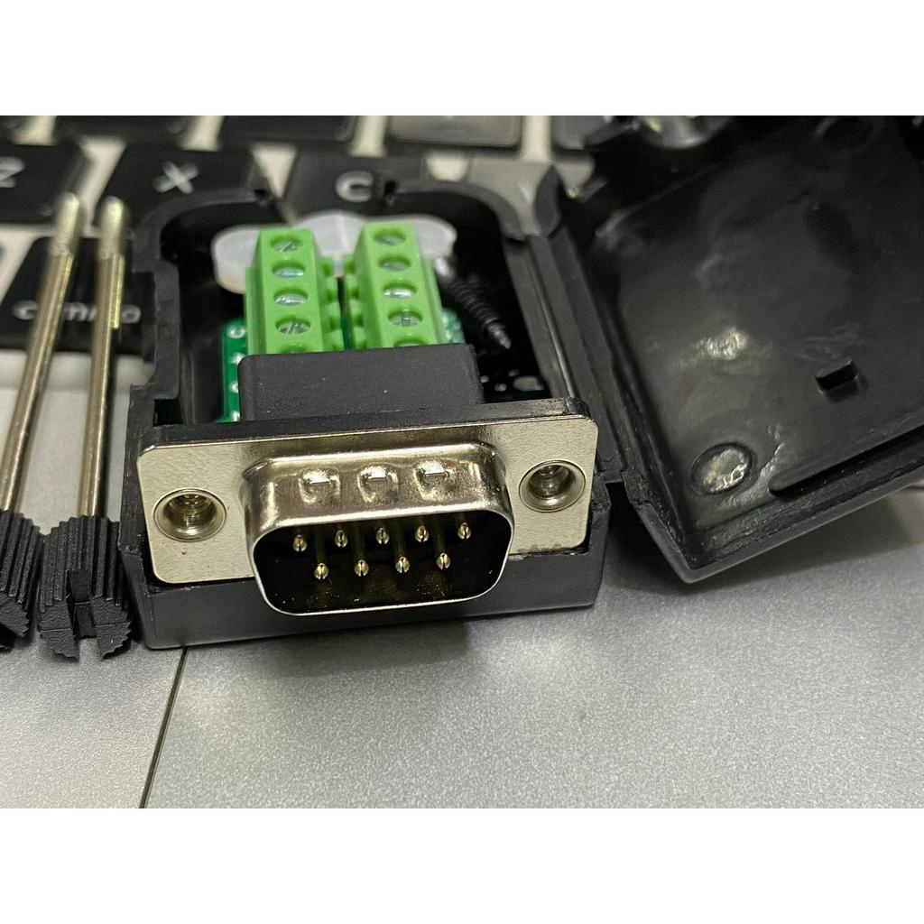 Đầu nối com 9 pin RS232 đực, Đầu nối com 9 pin RS232 Cái , Đầu DB9 RS232 Female chân cái vặn vít