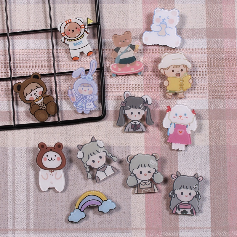 Trâm Cài Áo Gấu Thỏ Nhỏ Giao Ngẫu Nhiên!!!