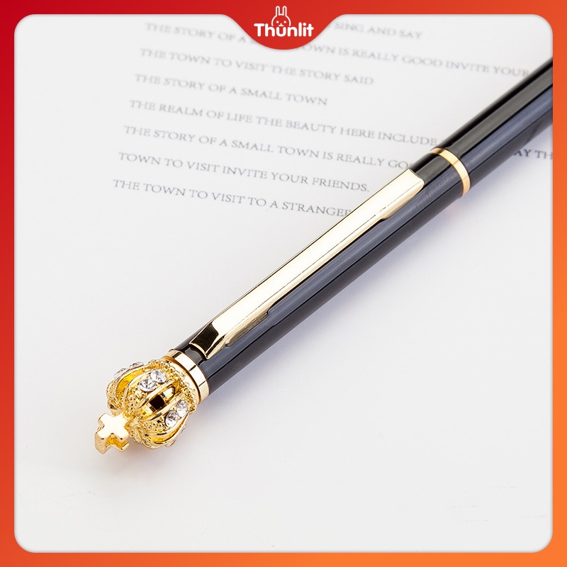 Bút Thunlit Bi Đầu Kim Loại 1.0mm Thiết Kế Hình Vương Miện Độc Đáo