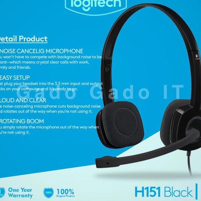 Tai Nghe Trùm Đầu Logitech H151 Tích Hợp Mic