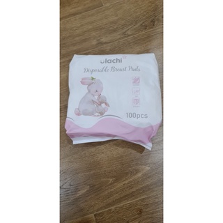(Tặng 5 túi trữ sữa) Bịch 100 Miếng Lót Thấm Sữa Ulachi Dùng 1 Lần: Mềm, Dán Chặt, Thấm Hút Cực Nhanh, An Toàn
