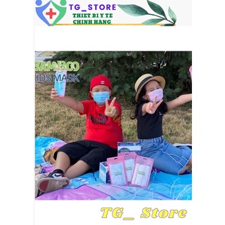 Khẩu trang y tế trẻ em từ 1 đến 5 tuổi 4 lớp BAMBOO túi 20 cái đủ màu