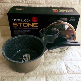 🍳🍳QUÁNH LOCK ĐÁ STONE 7 LỚP PHI Lock&Lock LCA6181D (18cm )