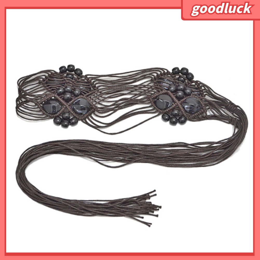 Thắt lưng nữ bản rộng đính hạt phong cách vintage
