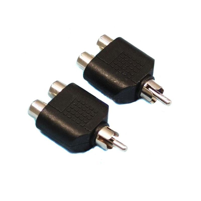 Đầu chia jack loa hoa sen AV (RCA) 1 ra 2 - Hỗ trợ chia tín hiệu Audio