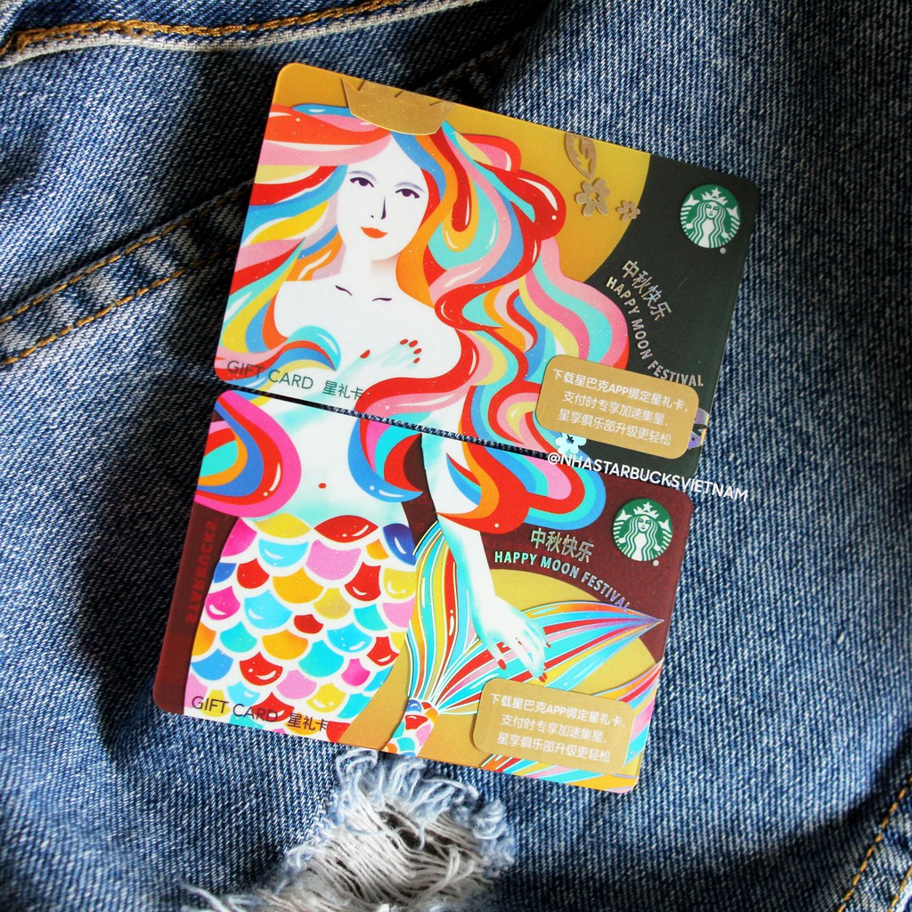 THẺ STARBUCKS China các Phiên Bản Siren