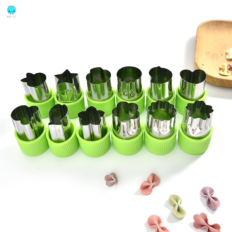 Bộ 12 Khuôn Cắt Tạo Hình Rau Củ Quả
