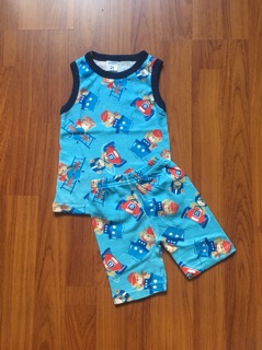 Bộ carter bánh bèo bé gái