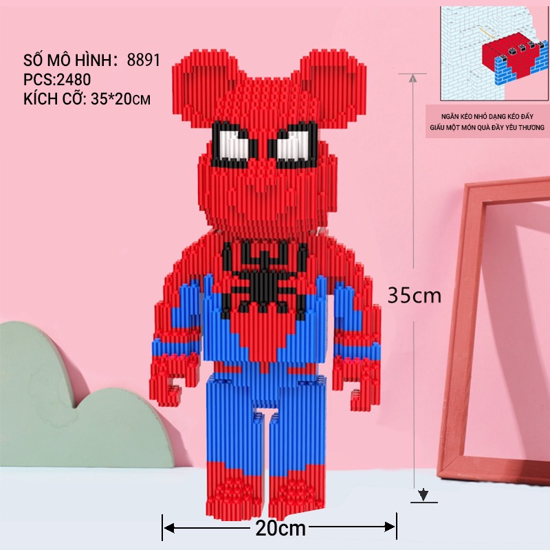 Mới Bộ Đồ Chơi Lắp Ráp Gấu Violent Bears Cho Bé