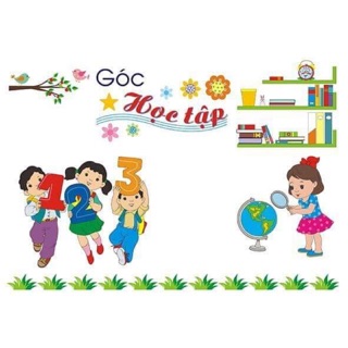 Tranh góc decal mầm non ( tranh chuẩn màu và chất lượng )