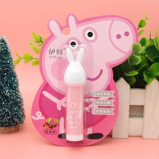 [Hàng mới về] Son dưỡng môi cấp ẩm hương trái cây chủ đề heo Peppa giúp tẩy da chết cho đôi môi tinh tế