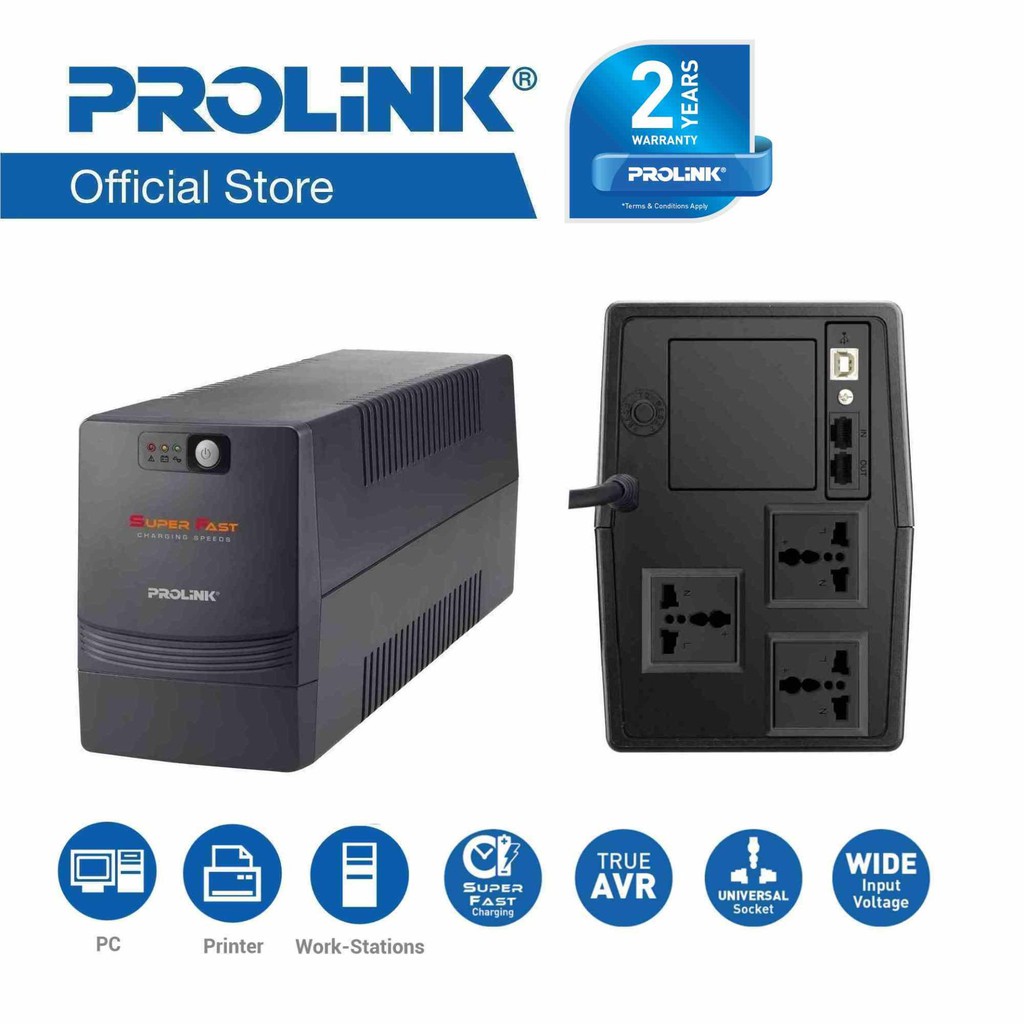 UPS Prolink 1200 VA Chính Hãng FPT - Bảo hành 36 tháng