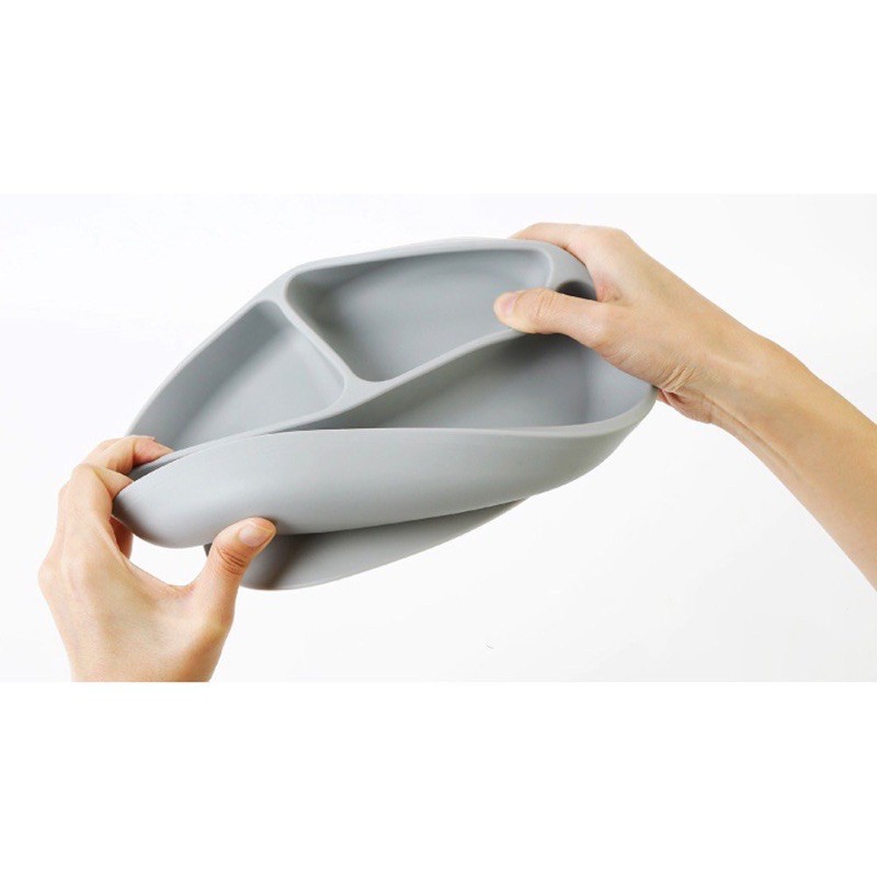 Khay Ăn Dặm Silicon đế Hút Chân Không Chống Đổ Edison Hàn Quốc