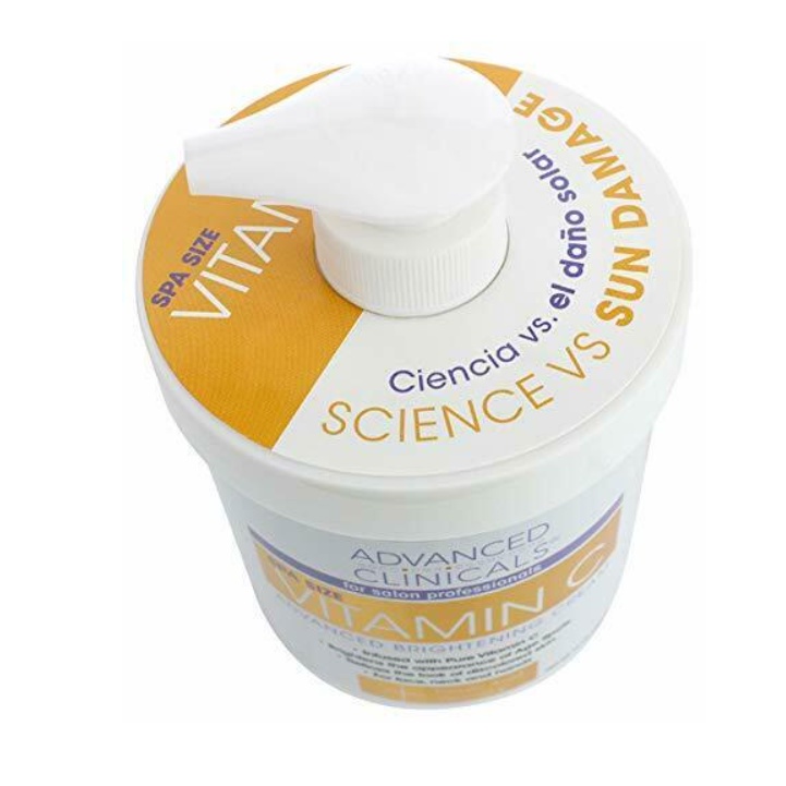 Kem Dưỡng Sáng Da Vitamin C, Advanced Clinicals Brightening Cream 454g