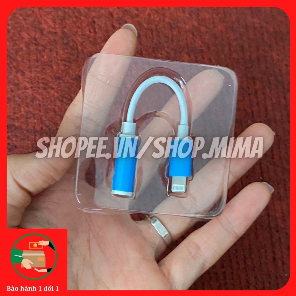 Jack chuyển đổi Lightning Iphone sang tai nghe 3.5/Jack chuyển đổi tai nghe 3.5 sang chui Lightning Iphone-Bật Blutooth