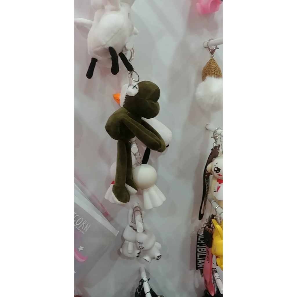 Móc khóa ếch xanh gài cặp siêu đáng yêu. phụ kiện balo