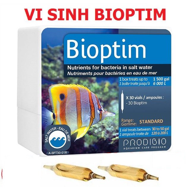 Thức ăn vi sinh BIOPTIM - THỨC ĂN VI SINH CHO HỒ CÁ CẢNH BIỂN BIOPTIM