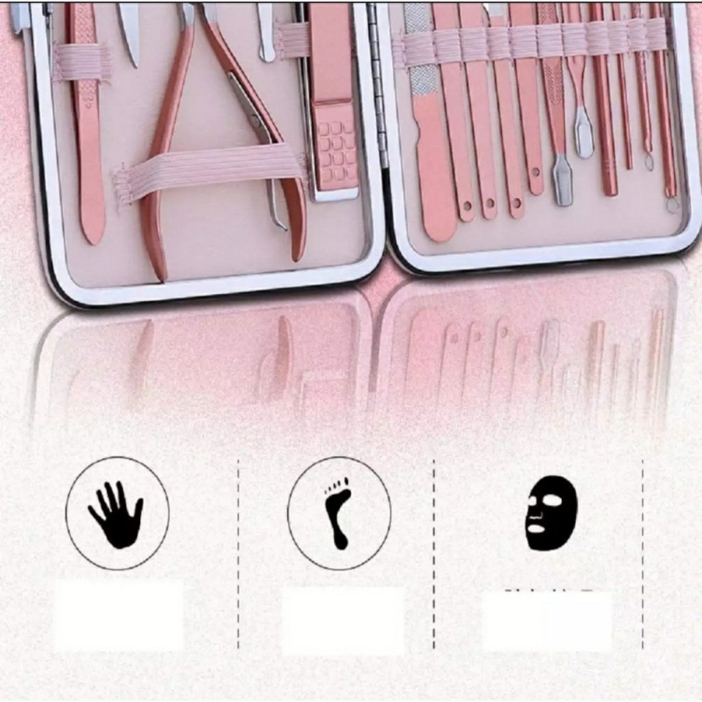 Bộ Kềm Cắt Móng Tay, Chân, kéo cắt tỉa lông mày 18 Món Chuyên Dụng Cao Cấp, Dụng Cụ Tiện Lợi Cho Gia Đình Và Tiệm Nail