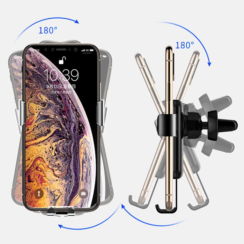 Giá Đỡ Điện Thoại Gắn Lỗ Thông Gió Xe Ô Tô Bằng Hợp Kim Cho Iphone Samsung