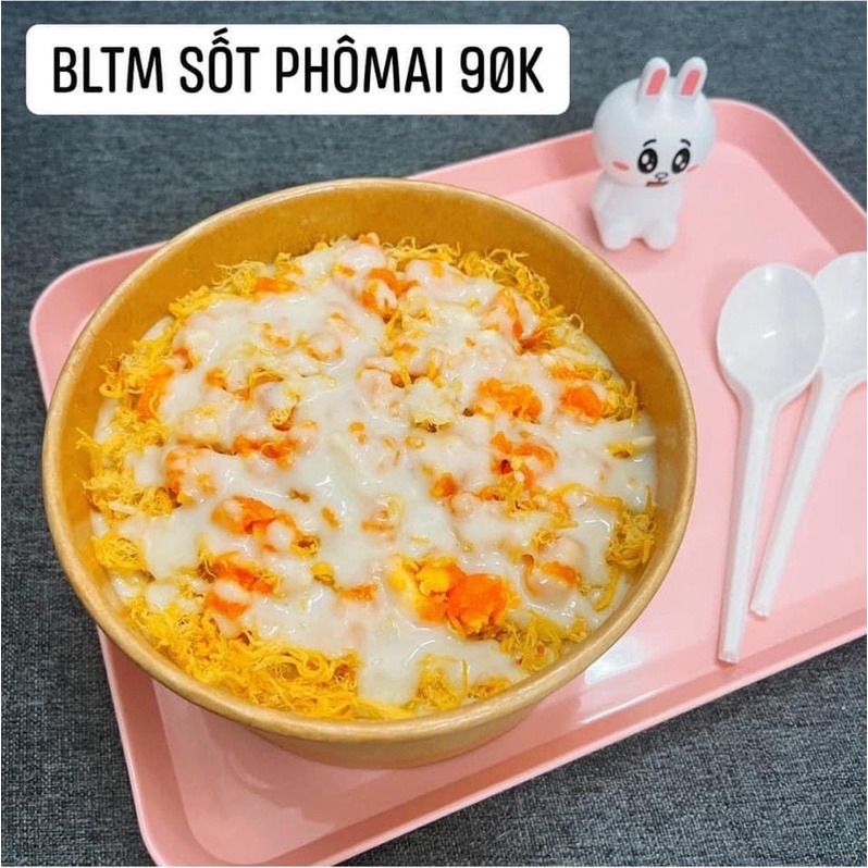 Bánh bông lan trứng muối sốt phômai