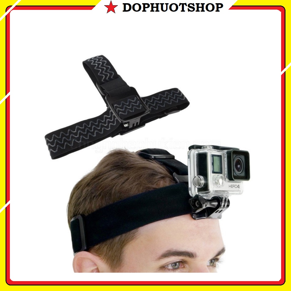 ✔️ Dây Đeo Đầu Cho Camera Hành Trình Tặng Ốc Vít Gopro, Eken, Sjcam,Amkov