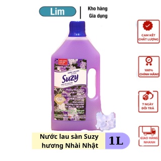 Nước Lau Sàn Suzy Hương Nhài Nhật 1L Diệt Khuẩn Đuổi Muỗi Chống Trơn Trượt, Thành Phần Tự Nhiên_Tạp Hóa Nhà Lim