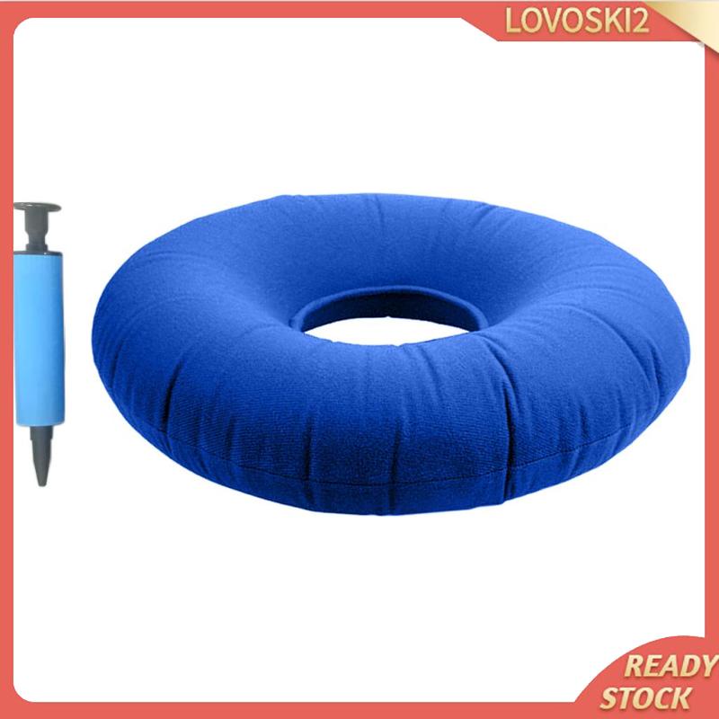 Đệm Ngồi Bơm Hơi Hình Bánh Donut 14 Inch Giảm Đau Bệnh Trĩ #3