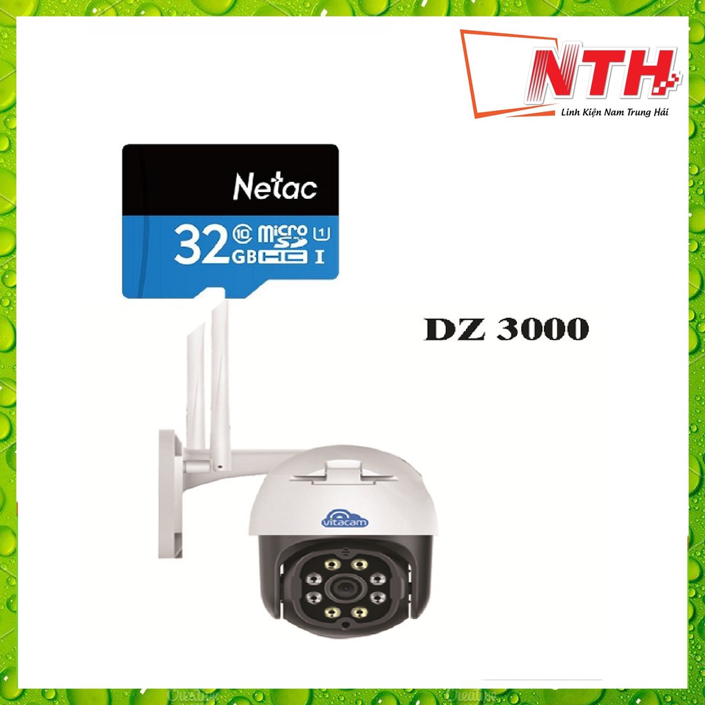 (TẶNG KÈM THẺ NHỚ 32G) Camera Vitacam DZ3000