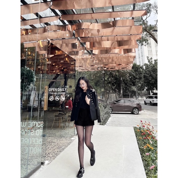 Giày lười pradaa da bóng