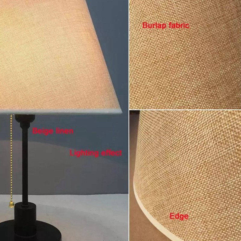 Chụp đèn bàn E27 đường kính 30cm màu trắng/ vàng thiết kế