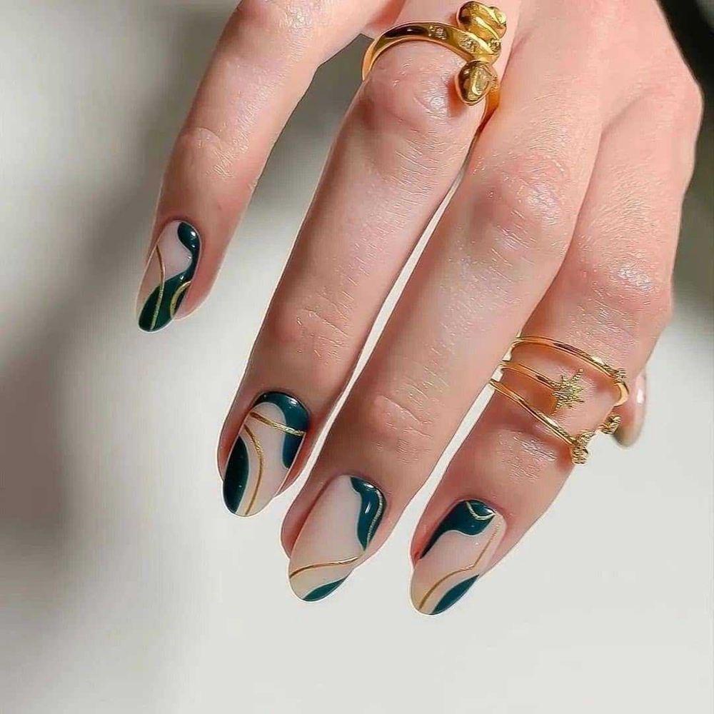 Bộ 24 Móng Tay Giả Che Phủ Toàn Diện Tháo Rời Được Kiểu Pháp