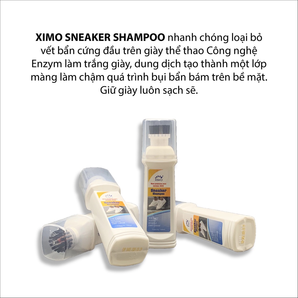 Chai vệ sinh giày Ximo Sneaker Shampoo cao cấp 100ml