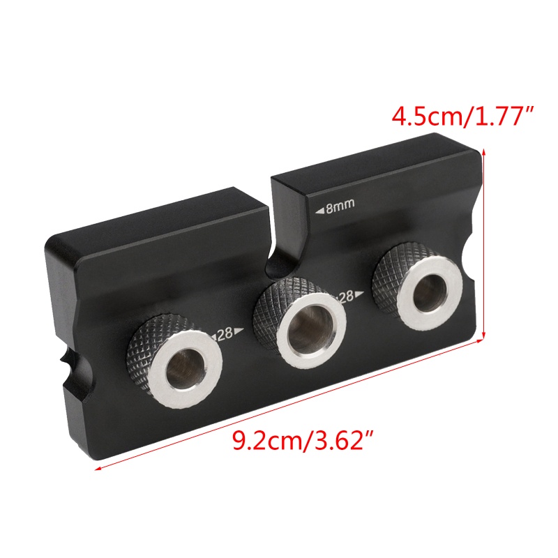 Dụng Cụ Định Vị Lỗ Khoan Bằng Hợp Kim Nhôm 8mm 10mm 3 Trong 1 Chuyên Dụng