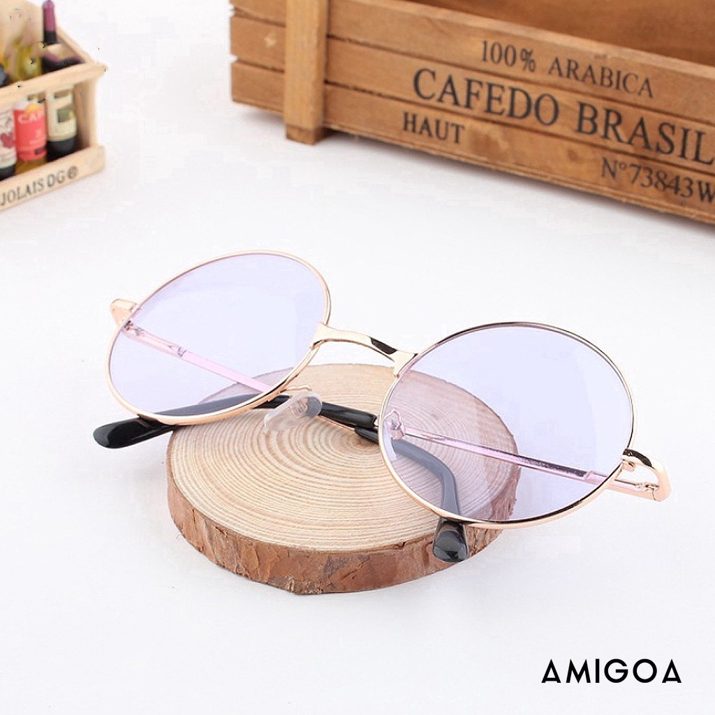✨✨Mắt Kính Gọng Tròn Nhiều Màu Phong Cách Retro