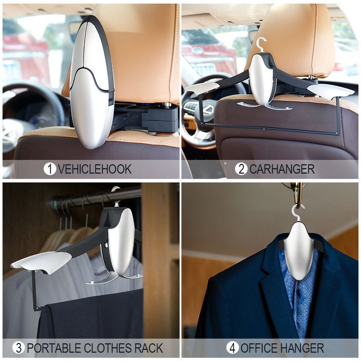 Móc treo quần áo, Vest, Com lê trên ghế sau ô tô Joyart, Back Seat Headrest Coat Clothes Hanger Jackets Suits