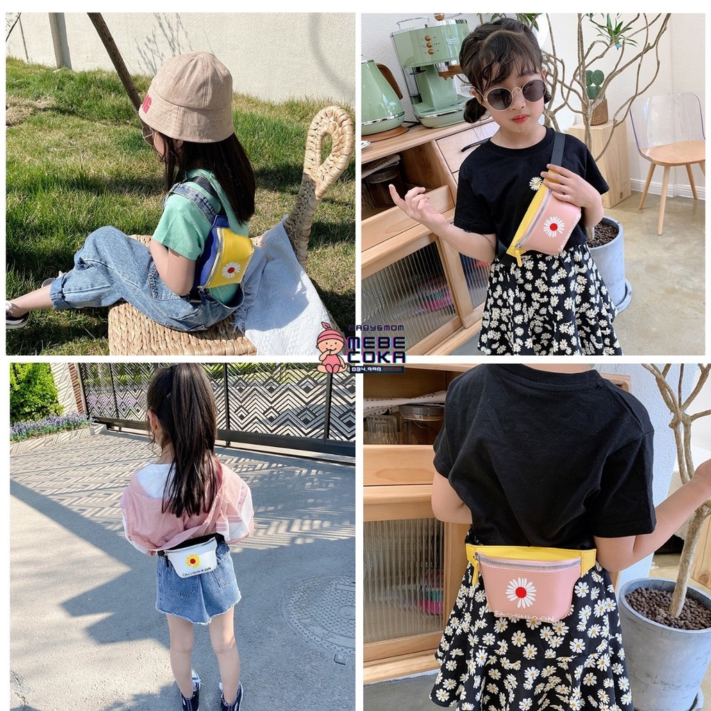 Túi đeo chéo khủng long, túi mini dễ thương phong cách Hàn Quốc cho bé gái