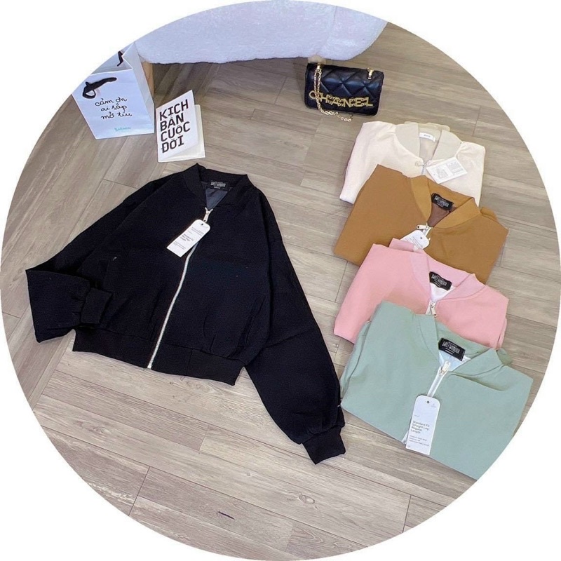 Khoác da lộn QC 2 lớp form lửng