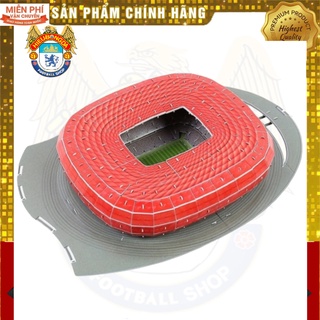 Mô hình sân vận động bóng đá SVĐ Allianz Arena Bayer Munich đồ chơi lắp ghép sân vận động bóng đá mô hình lego giấy 3D