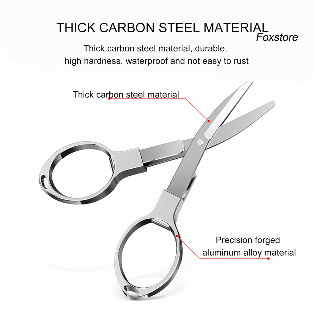 Kéo Cắt Dây Câu Cá Mini Bằng Thép Carbon Có Thể Thu Gọn Tiện Dụng