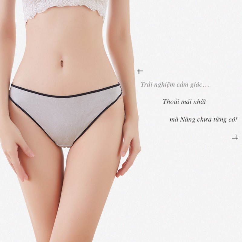 Quần Lót Lọt Khe Thong Cotton Vanvene Bo Viền Kiểu Dáng Mới Sexy Gợi Cảm Chống Hằn Viền Size M, L Q440 | BigBuy360 - bigbuy360.vn