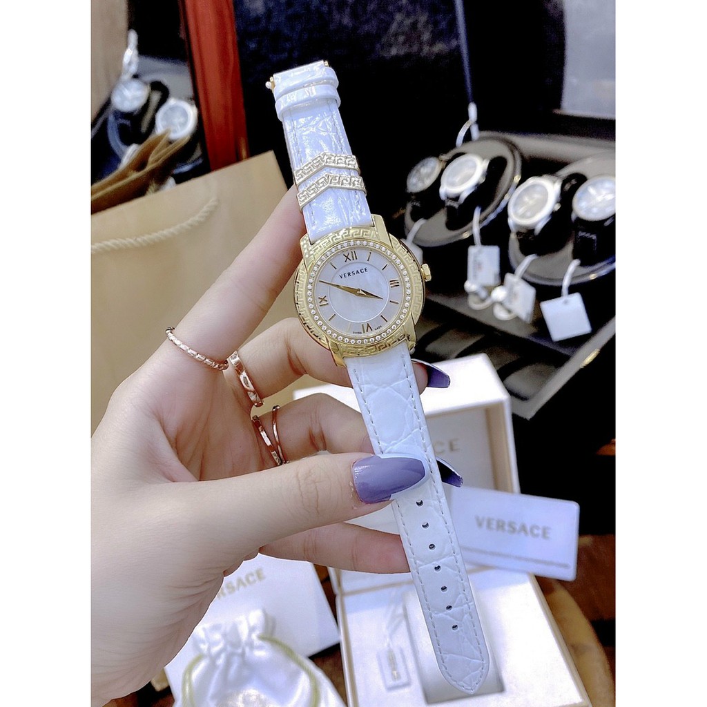 Đồng hồ nữ VERSACE full box authentic, đồng hồ nữ chính hãng dây da, thời trang siêu đẹp, cao cấp, cực kỳ sang chảnh