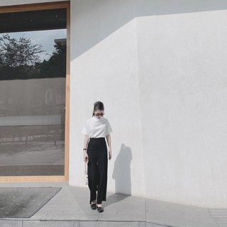 Quần đen ống suông bohee q18