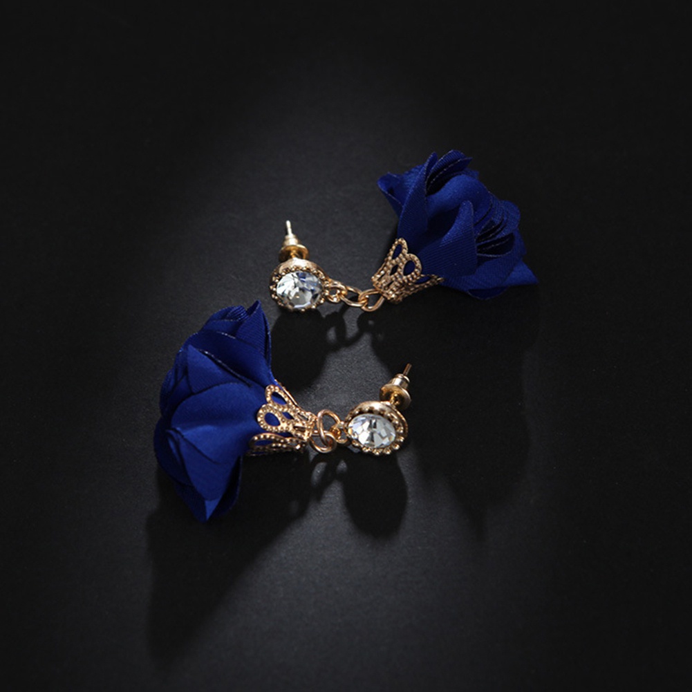 Đôi khuyên tai tạo hình bông hồng thanh lịch thời trang cho nữ