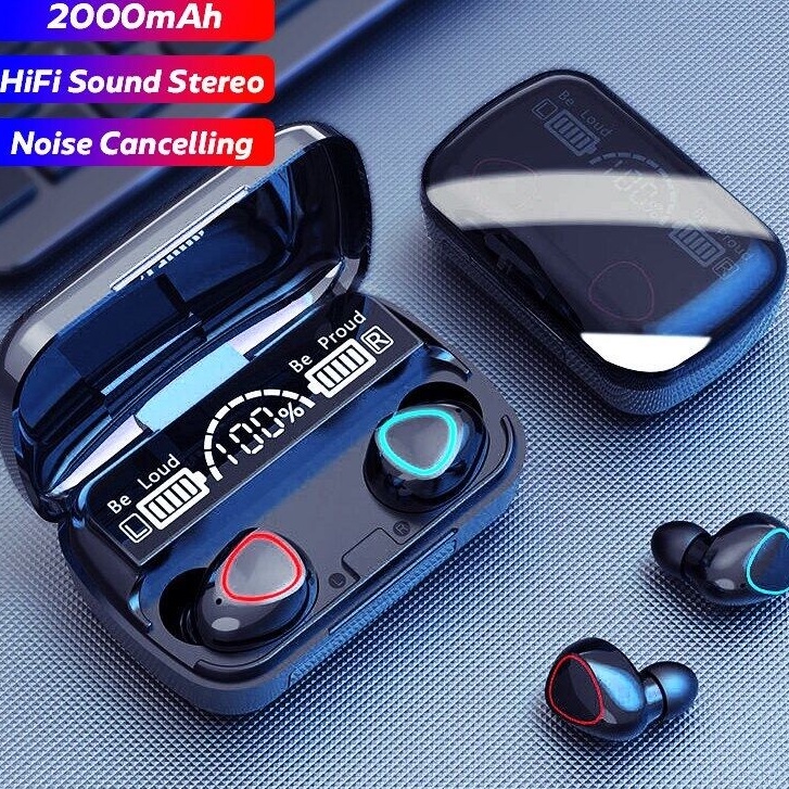 Tai Nghe Bluetooth Không Dây Extra Bass M10 Pro Bản Quốc Tế Bass Cực Đã Pin Siêu Trâu Dock Sạc Có Led