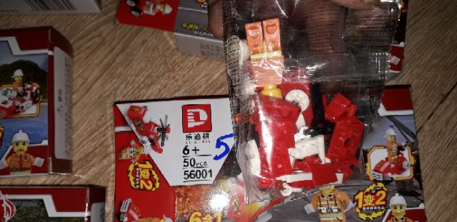 Lắp ráp Lego Xe tàu của Lính cứu hỏa 56001 có nhiều chi tiết