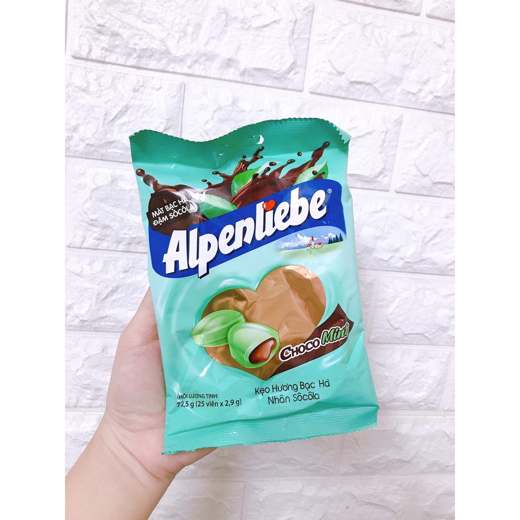 (CÓ SẴN) Kẹo Alpenliebe Hương Xoài Nhân Muối Ớt Gói 87G/ 223G / Bạc Hà Socola 72,5G / Hồng Trà Sữa 330G / DƯA HẤU 227,5G