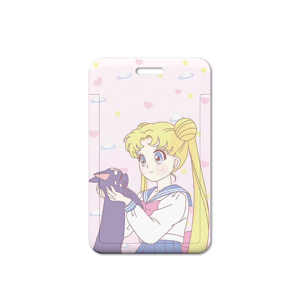 USNOW Cute Cartoon Card Holders Students Card Access Control Korean Card Case Bus Portable With Lanyard Key Rings Kawaii Keychains Card Storage Cover