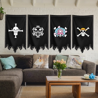 Cờ cướp biển treo trang trí hoạt hình one piece