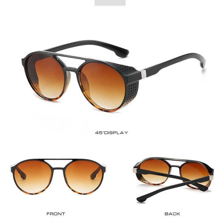 Kính mát gọng tròn phong cách retro thời trang cho nam